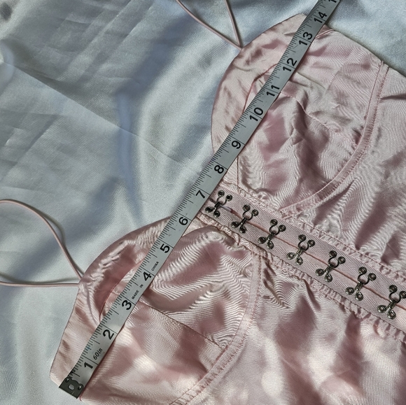 Tiger Mist Pink Satin Bodysuit 🎀 - Picture 3 of 10